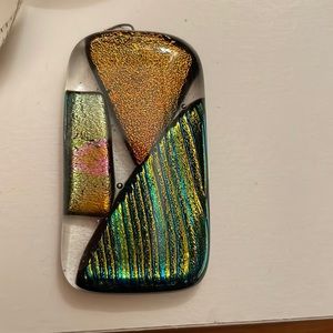 Dichroic glass pendant